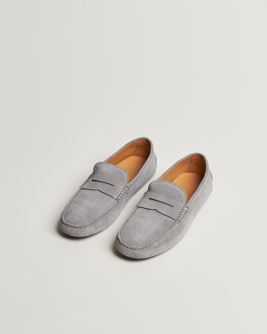 Tod's Gommino Carshoe Grey Suede