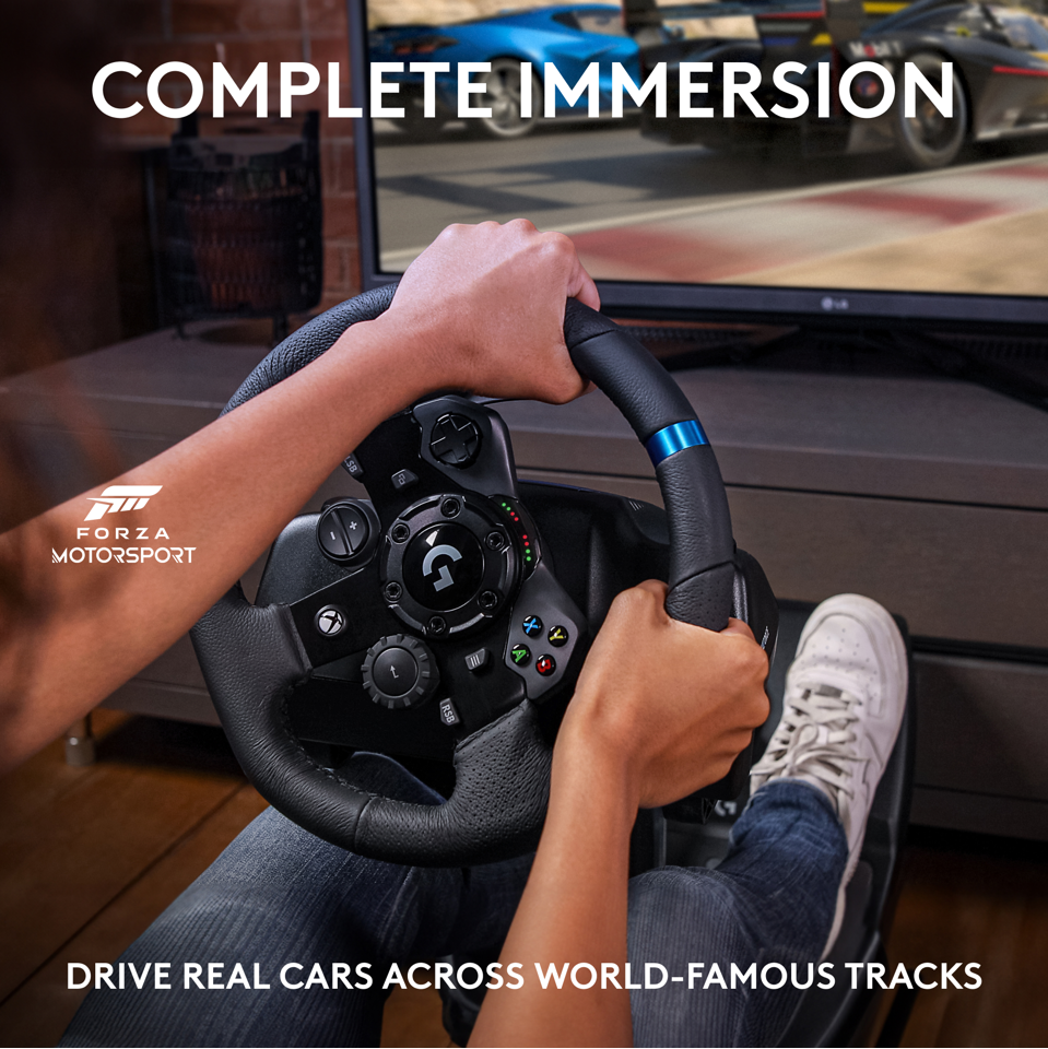 Logitech - G923 Racing Wheel + Forza Motorsport 8 Bundle