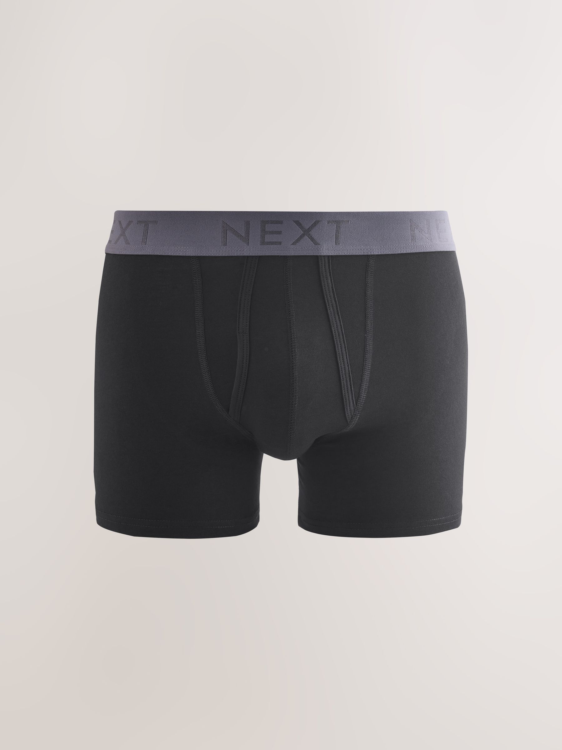 Zwarte en blauwe/bruine taillebanden - Standaard - 10 Boxershorts zonder plooi
