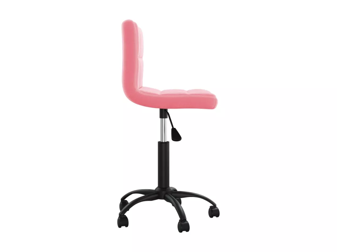 Chaise pivotante de bureau Rose Velours