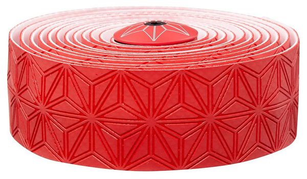 Ruban de Cintre Supacaz Super Sticky Kush Classic Rouge avec Bouchons