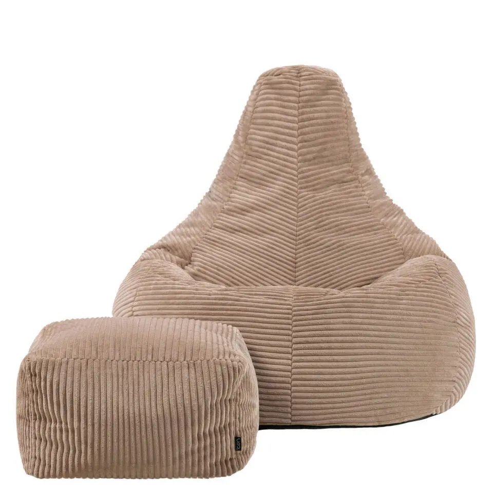 icon Zitzak en Poef Dalton - Corduroy Zitzak - Mokka