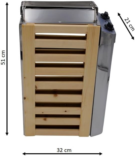 Saunaofen mit integrierter Steuerung 3,6 kW 230V