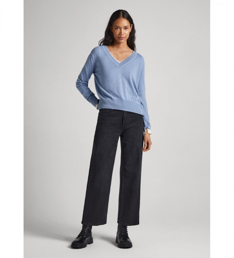 Suéter azul Donna V da Pepe Jeans