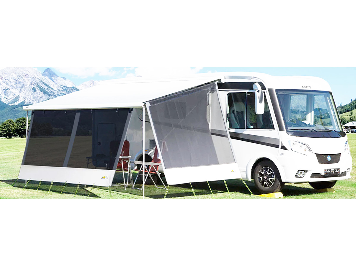 DWT Happy Sun voorwand 240cm zwarte luifel voorwand