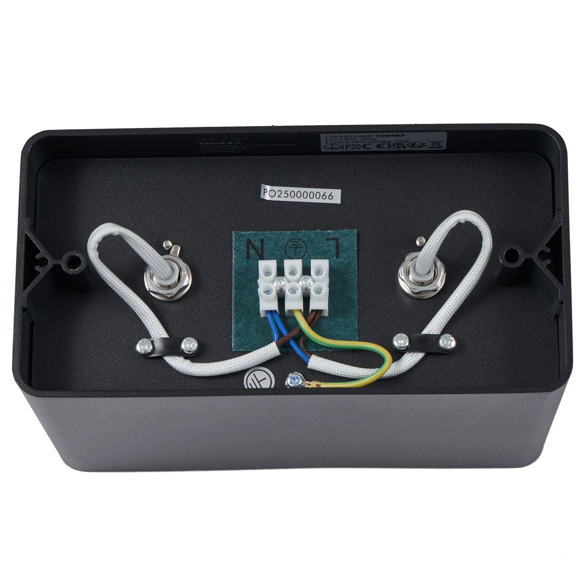 Design opbouwspot zwart GU10 70mm 2-lichts draai- en kantelbaar - Vox
