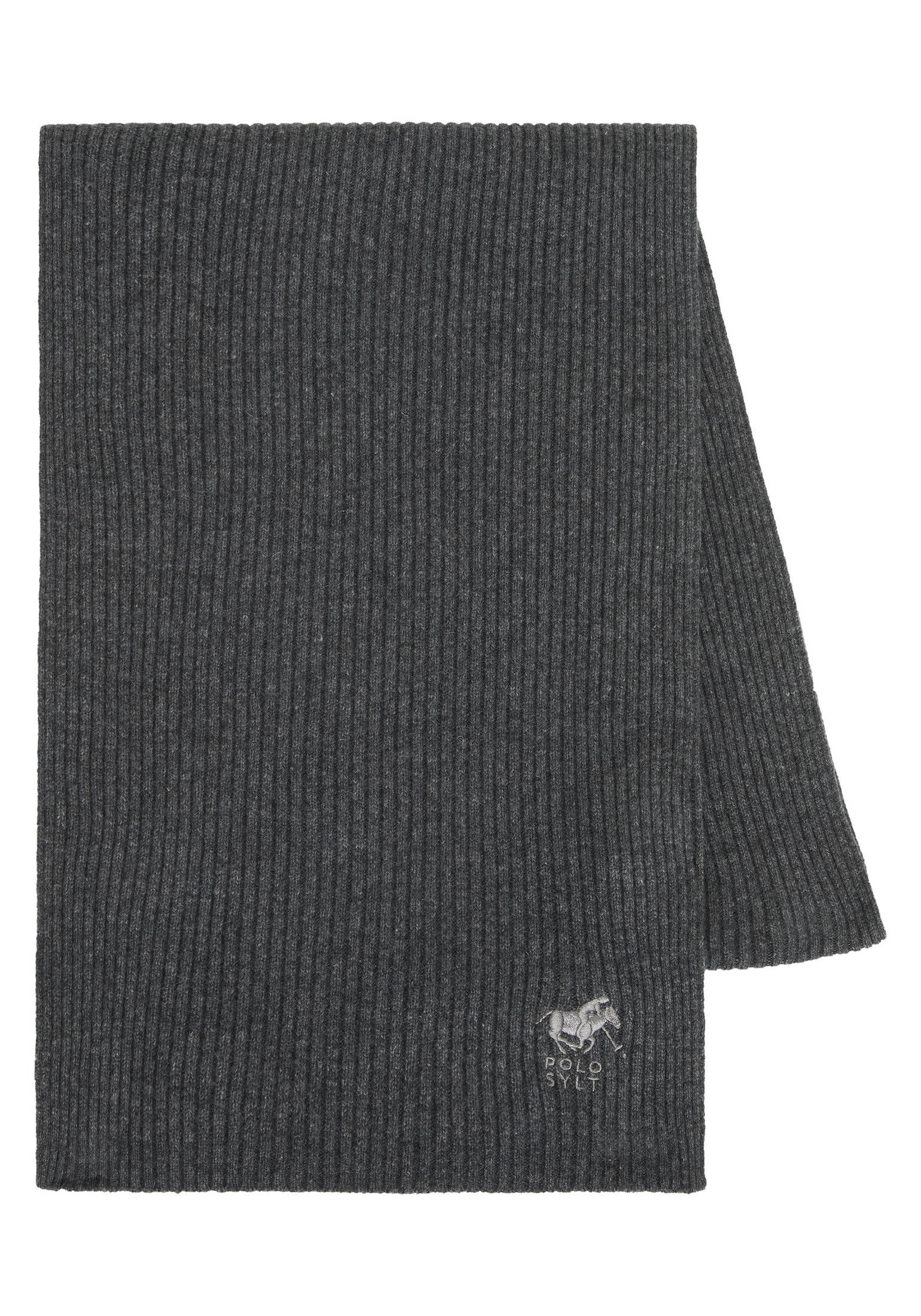 Polo Sylt| Schal mit Rippstruktur und Label-Stickerei