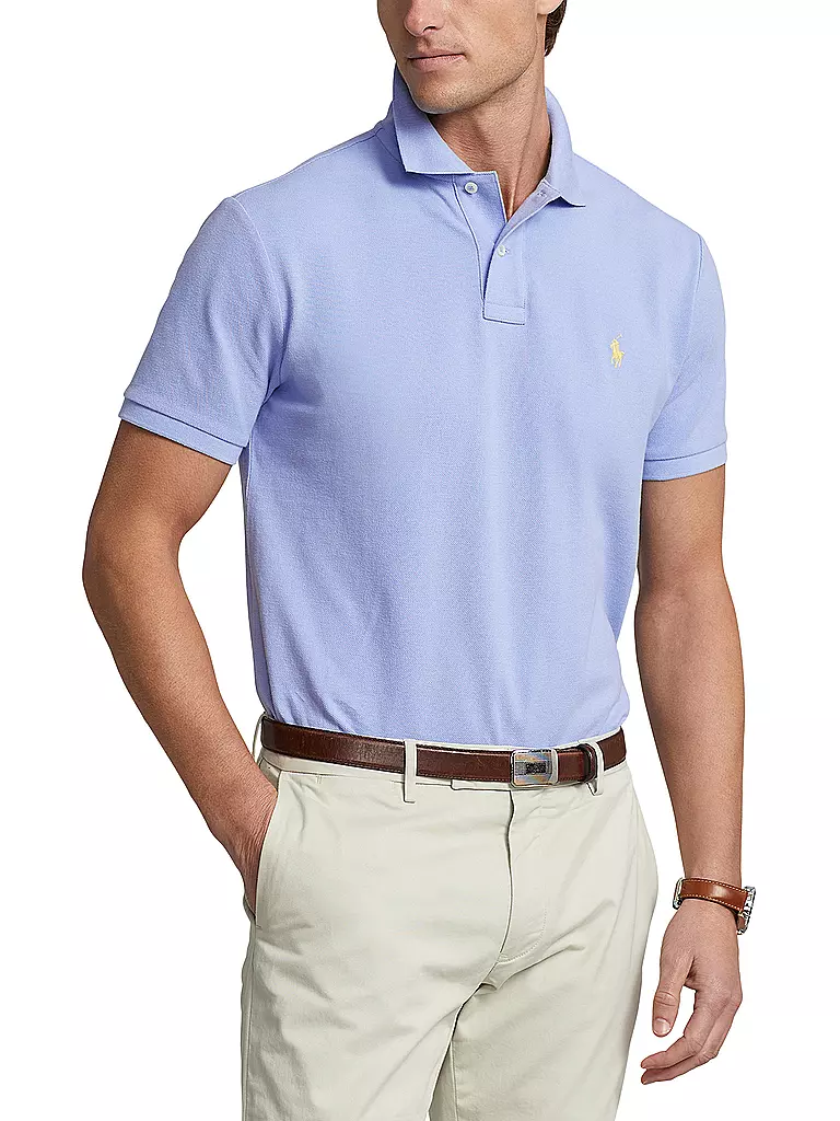 POLO RALPH LAUREN Poloshirt Custom Slim Fit hellblau