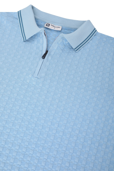 Gabbiano blauwe heren polo