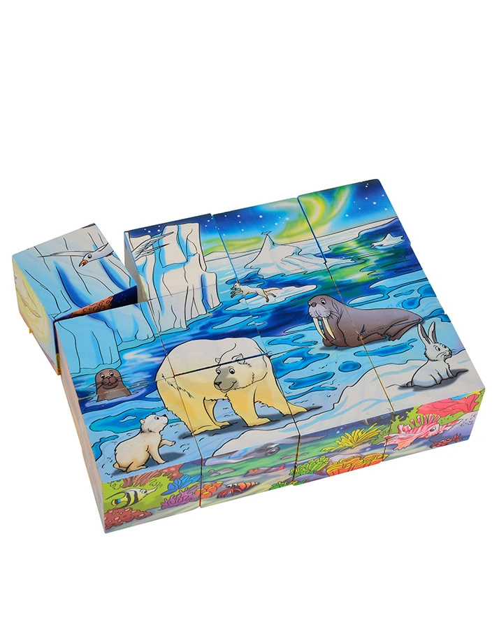 Bilderwürfel mit 6 Motiven 12-teilig in bunt