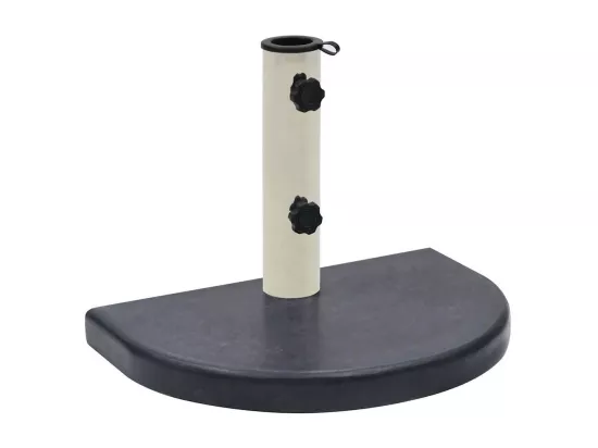 Socle de parasol Noir 40x28x4 cm Granite