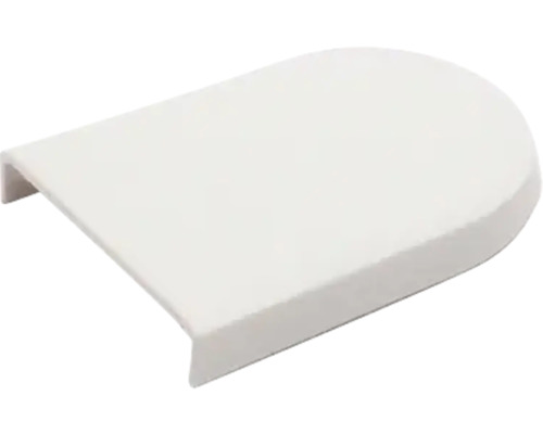 Eindkap voor montagebeugelas 30 mm wit