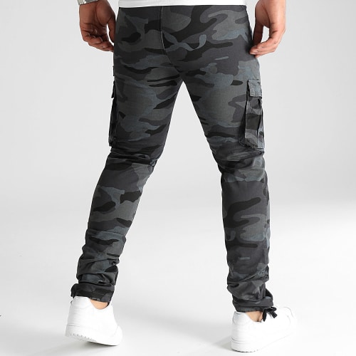 Pantalon Cargo 3055 Gris Anthracite Camouflage