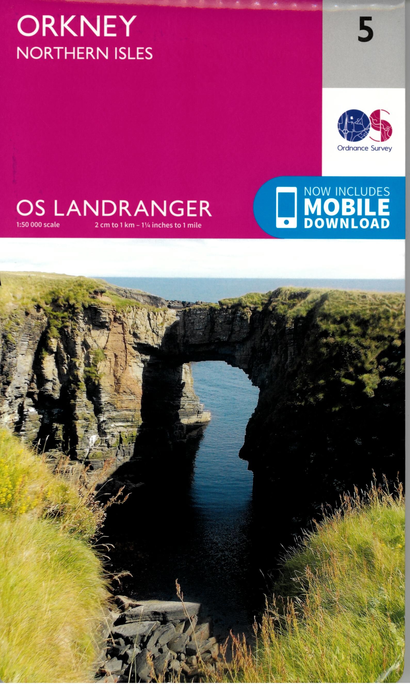 ORDNANCE SURVEY - 5 GB ORKNEY NORTHERN ISLES 1 50 000