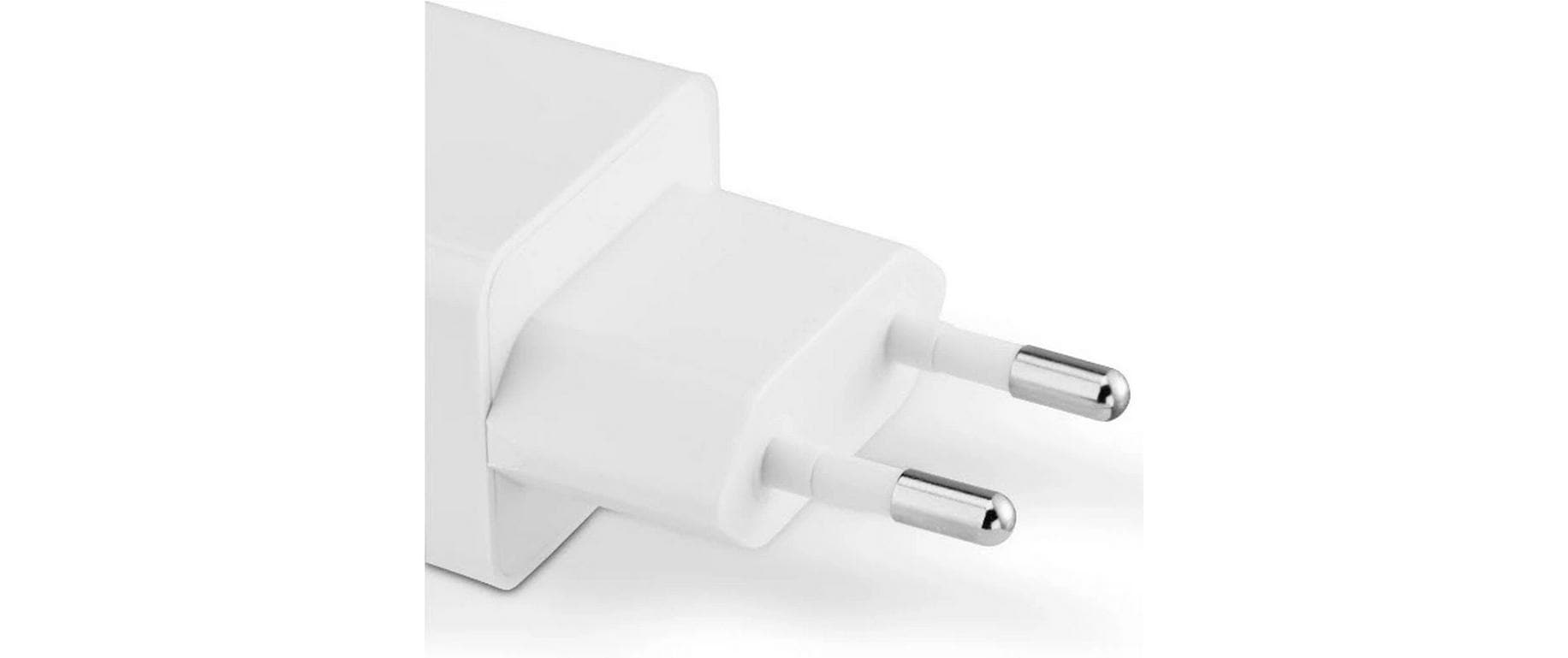 USB-Wandladegerät Gan charger USB-A USB-C 20 W WeissSchnellladegerät mit 1x USB-C und 1x USB-A