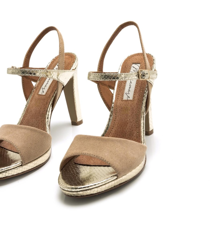 Mariamare Sandalias Acala Dorado -Altura tacón 11cm-