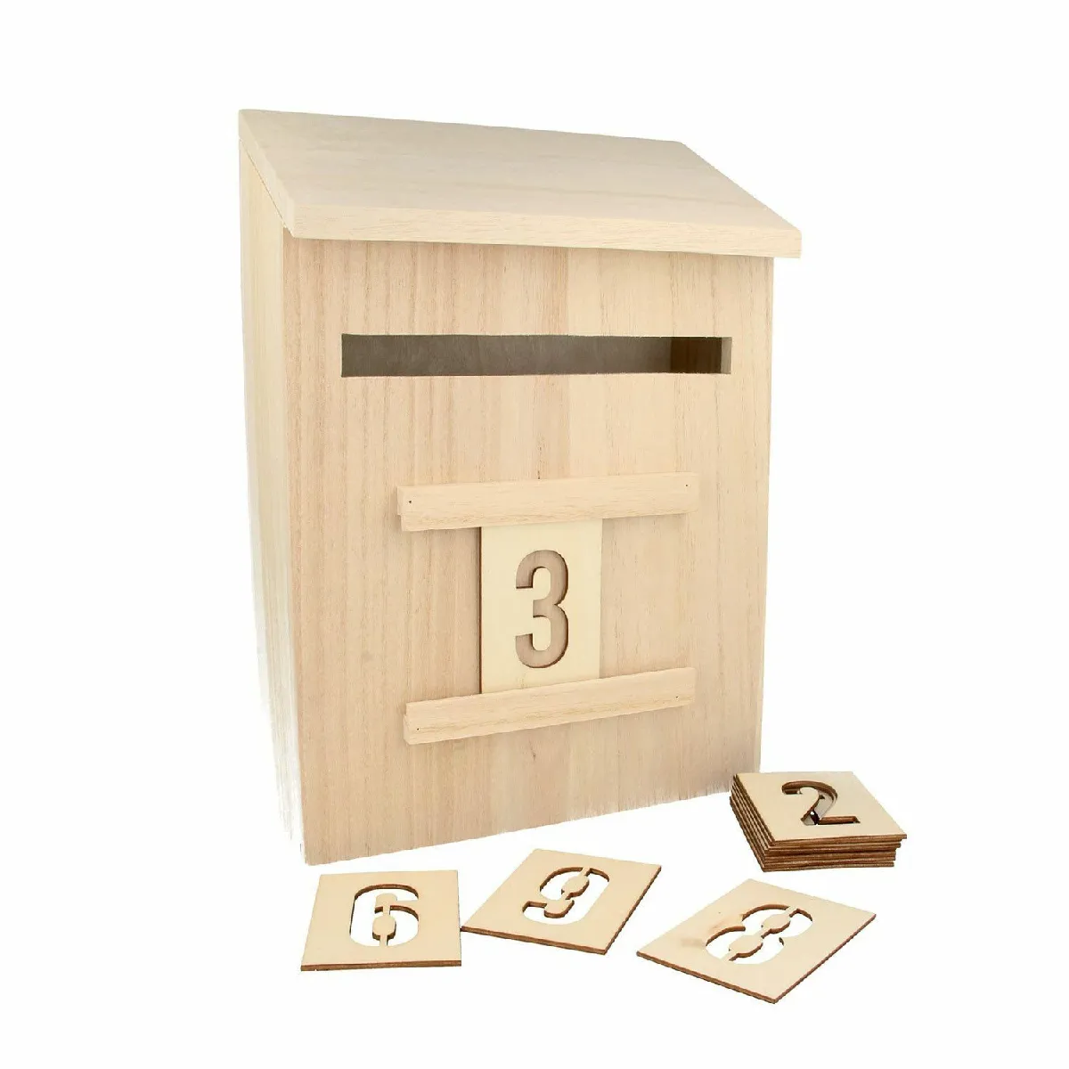 ARTEMIO 2 calendriers de l'Avent boîtes aux lettres en bois