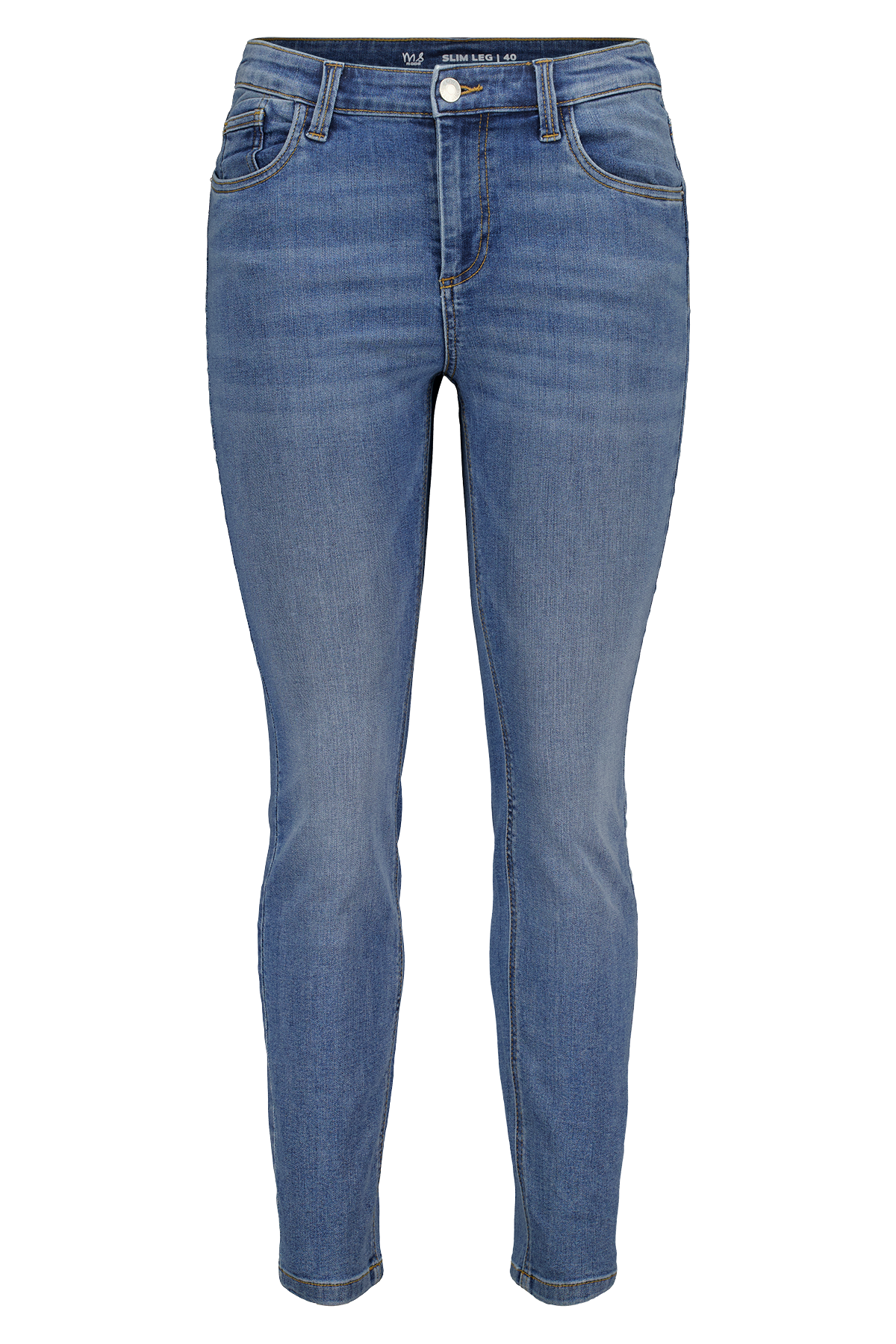 Slim leg jeans IRIS met stretch Stonewash Denim
