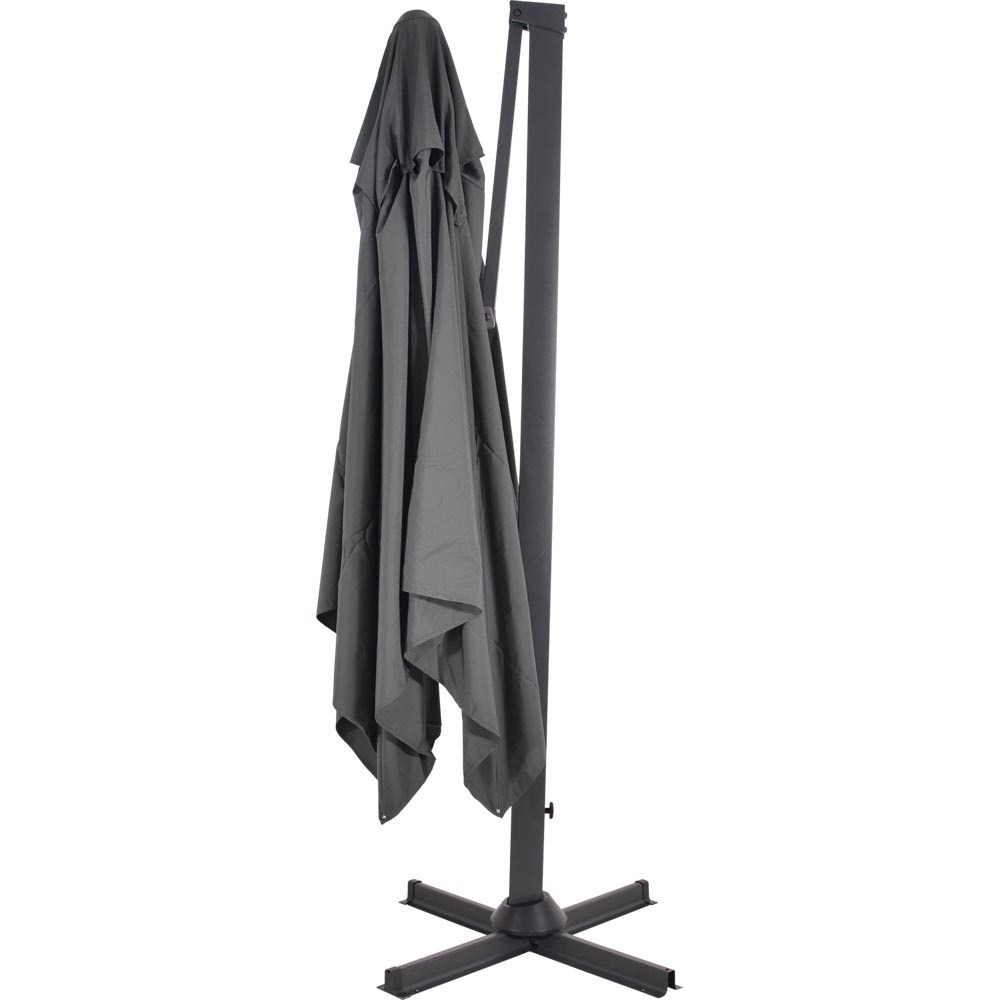 Zweefparasol Taurus met kruisvoet Zweefparasol Taurus 3x3m met kruisvoet Taupe