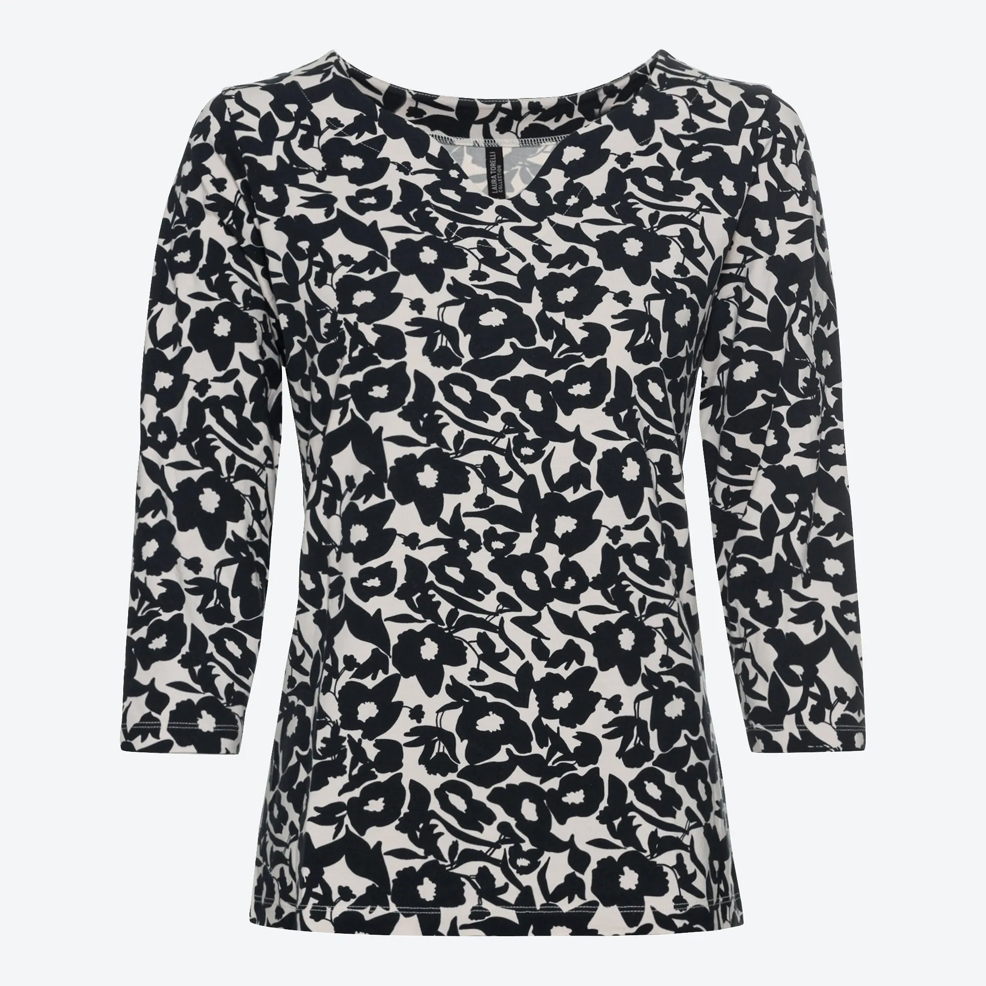 Damen-Shirt mit Blumenmuster