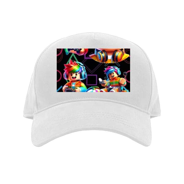 Barn-Caps | Justerbar Caps for Barn Roblox Hvit Barn