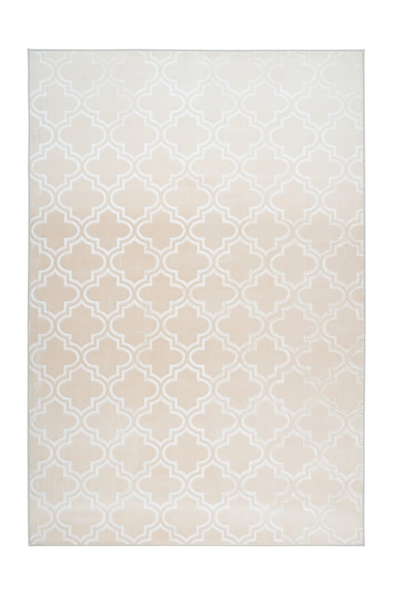 Kortpolig vloerkleed Blissique Cream Modern, Classic 120 x 170 cm