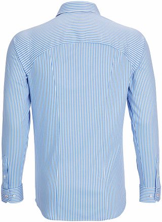 Desoto Overhemd Strijkvrij Blauw Streep 21108-3-053 kopen