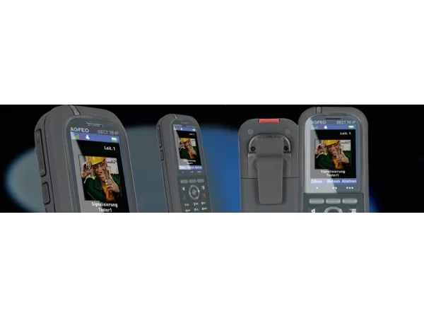 AGFEO DECT 78 IP, IP telefon, Grå, Trådløs håndsæt, Skrivebord, IP65, 249 entries