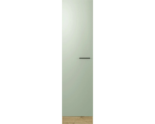 Flex Well Cara voorraadkast, BxDxH 50 x 57 x 200 cm, mat groen, gedemonteerd, scharnier omkeerbaar (links of rechts te monteren)