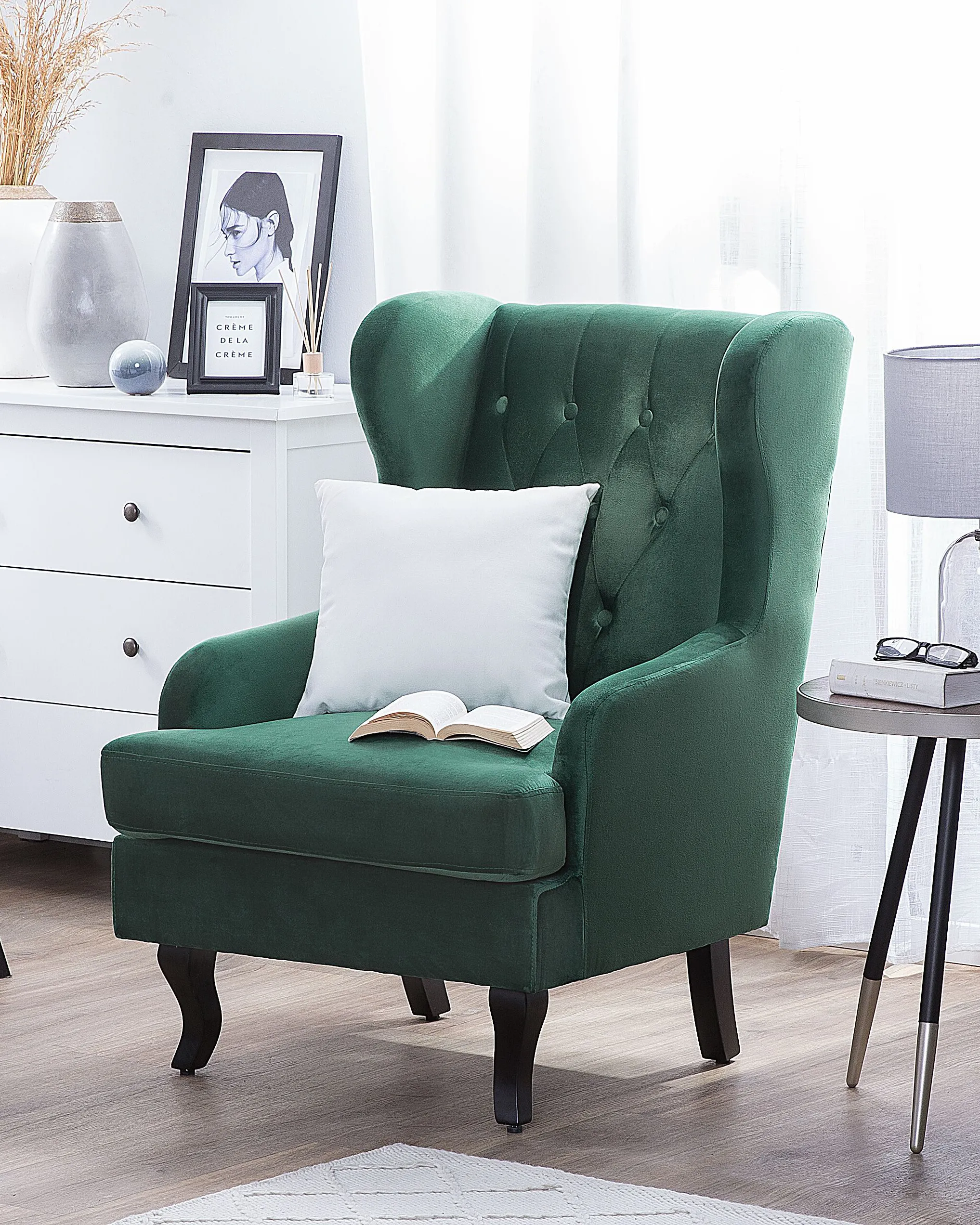 Fauteuil ALTA Fluweel Donkergroen