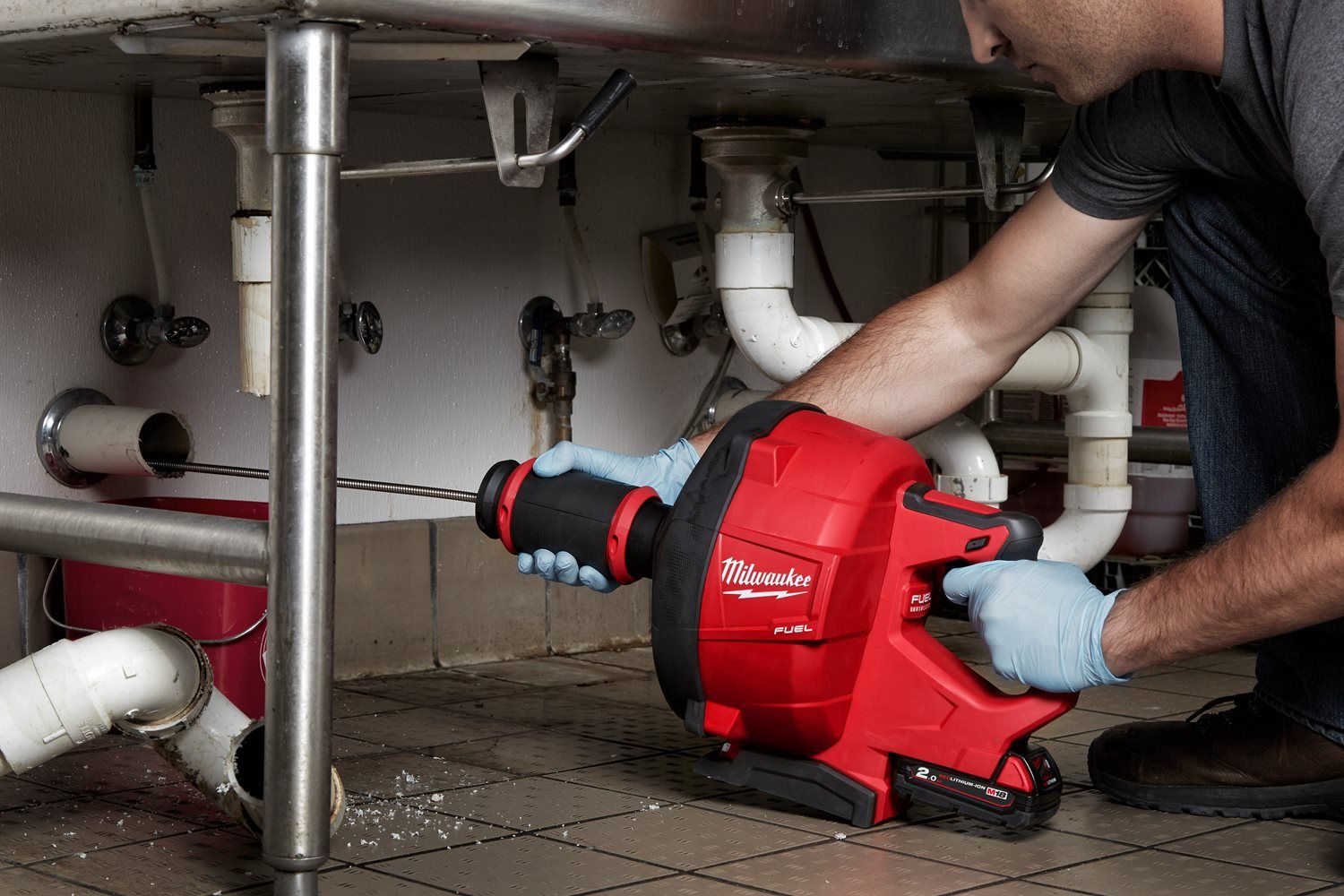 Milwaukee M18 FUEL™ FDCPF8-0C Accu Ontstoppingsmachine   8mm ontstoppingsveer 18V Basic Body - 4933459683