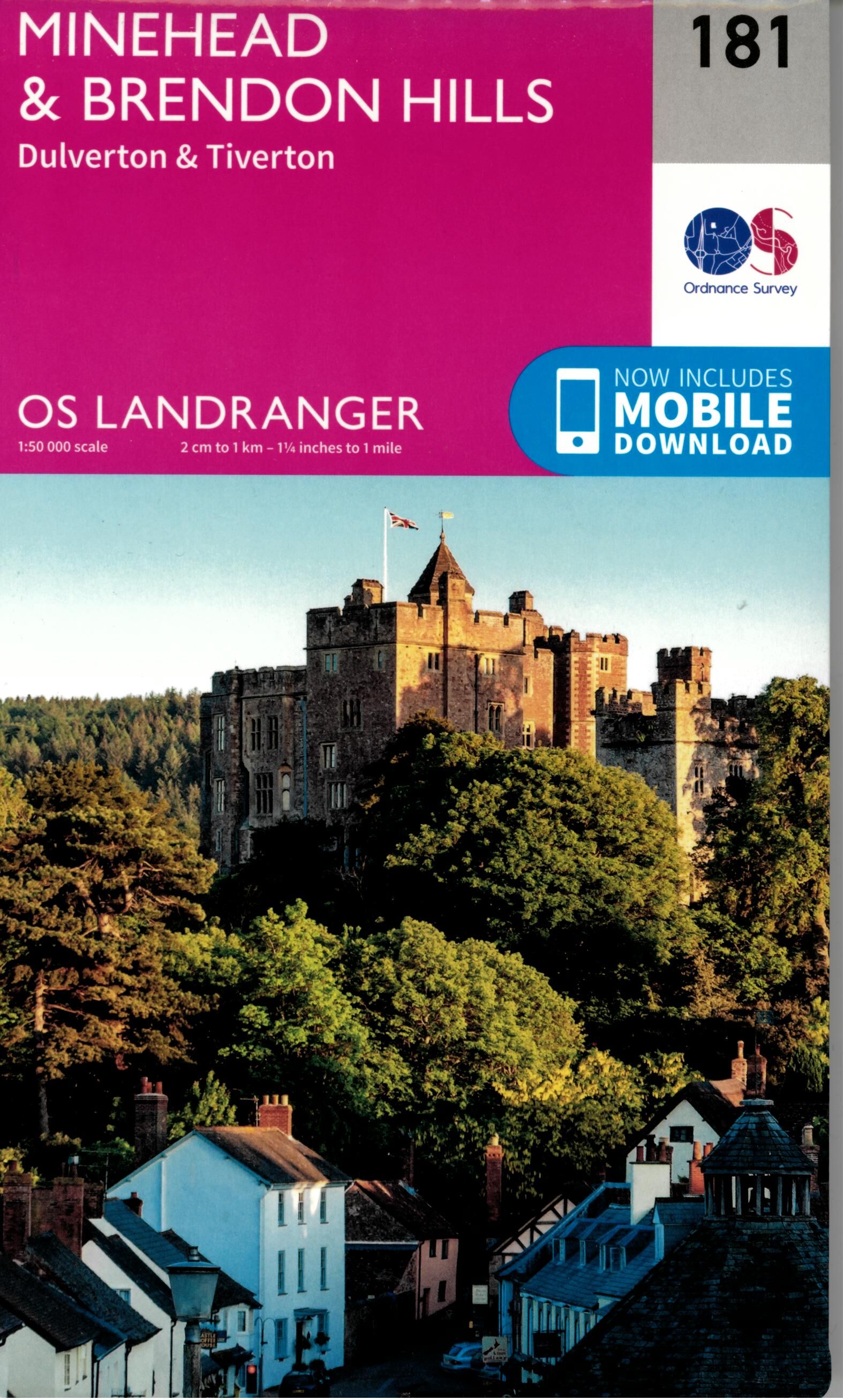 ORDNANCE SURVEY - 181 GB MINEHEAD 1 50 000
