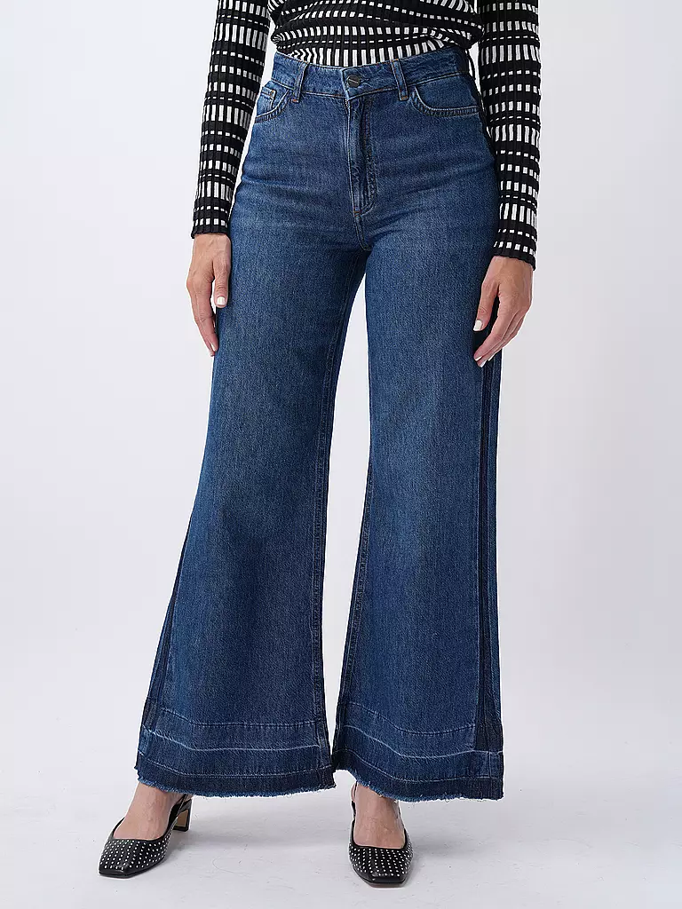 RICH & ROYAL Jeans Flared Fit blau