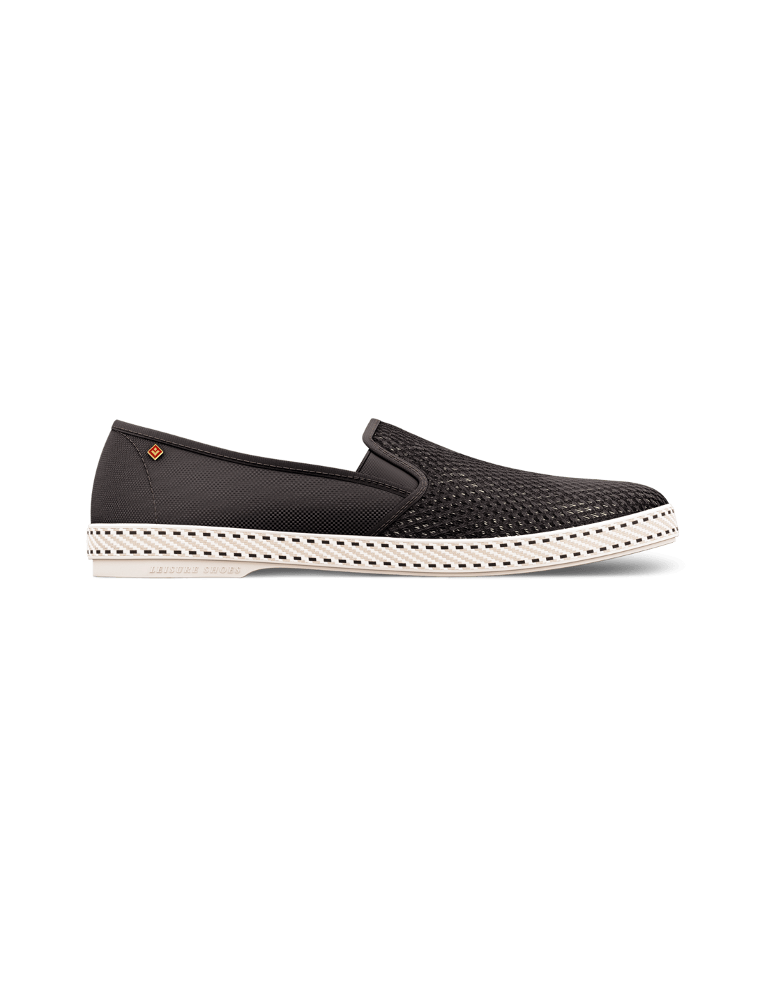 rivieras Espadrilles homme classic canvas & mesh noir