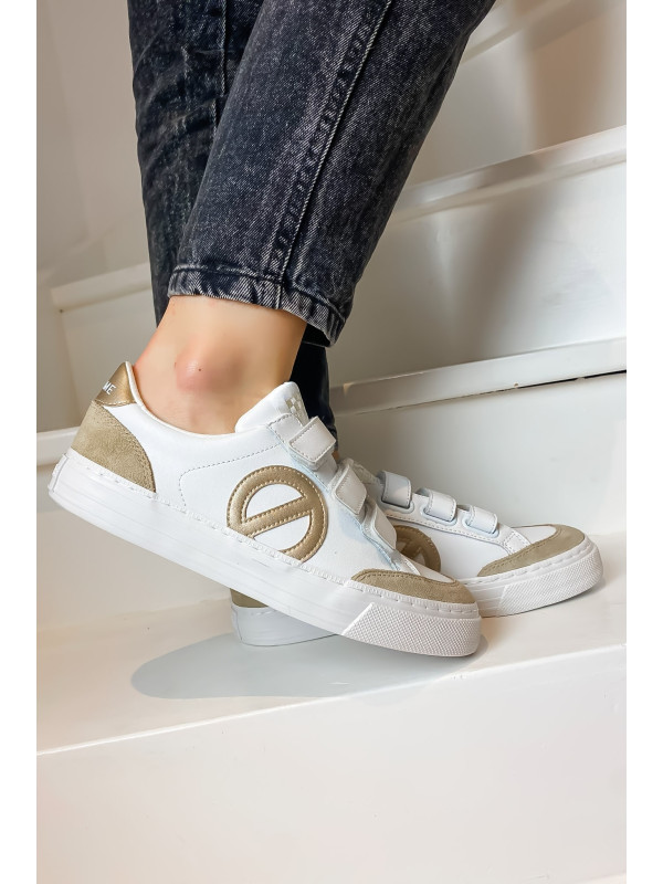 Sneakers STRIKE STRAPS White/Gold - No Name