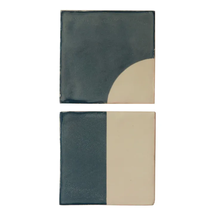Violaine d'Harcourt Applique Tiles | Bleu
