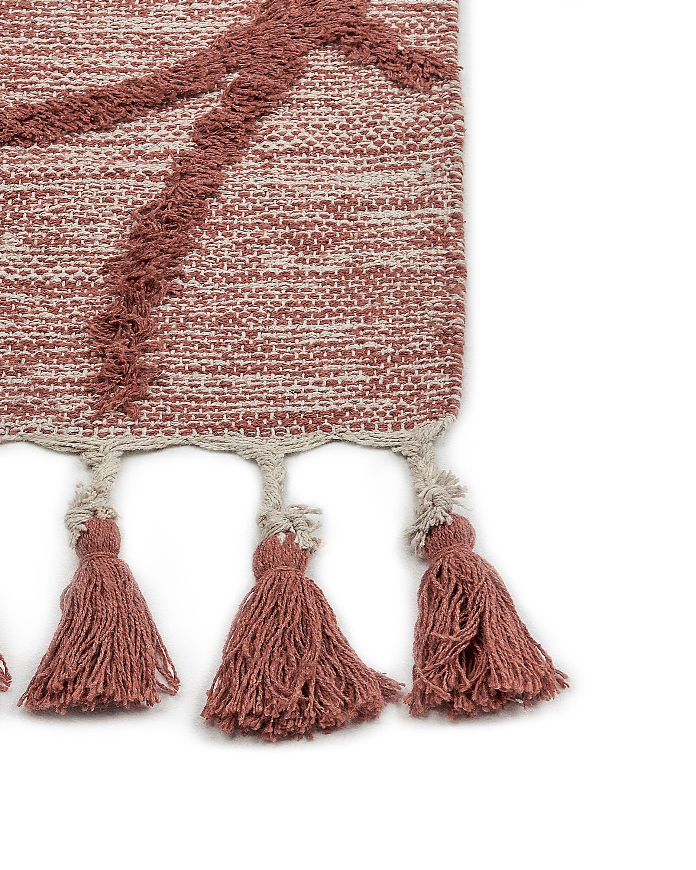 Vloerkleed KIRSEHIR Rood 160 x 230 cm Katoen