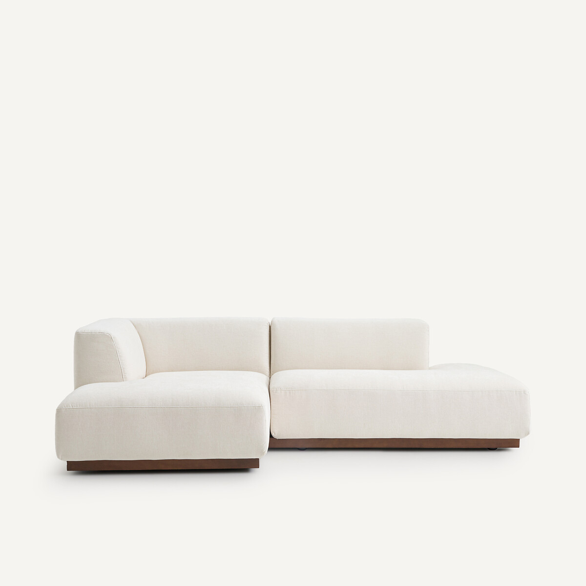 AM.PM<br>Sofá de canto esquerdo em veludo chenille, Jacopo