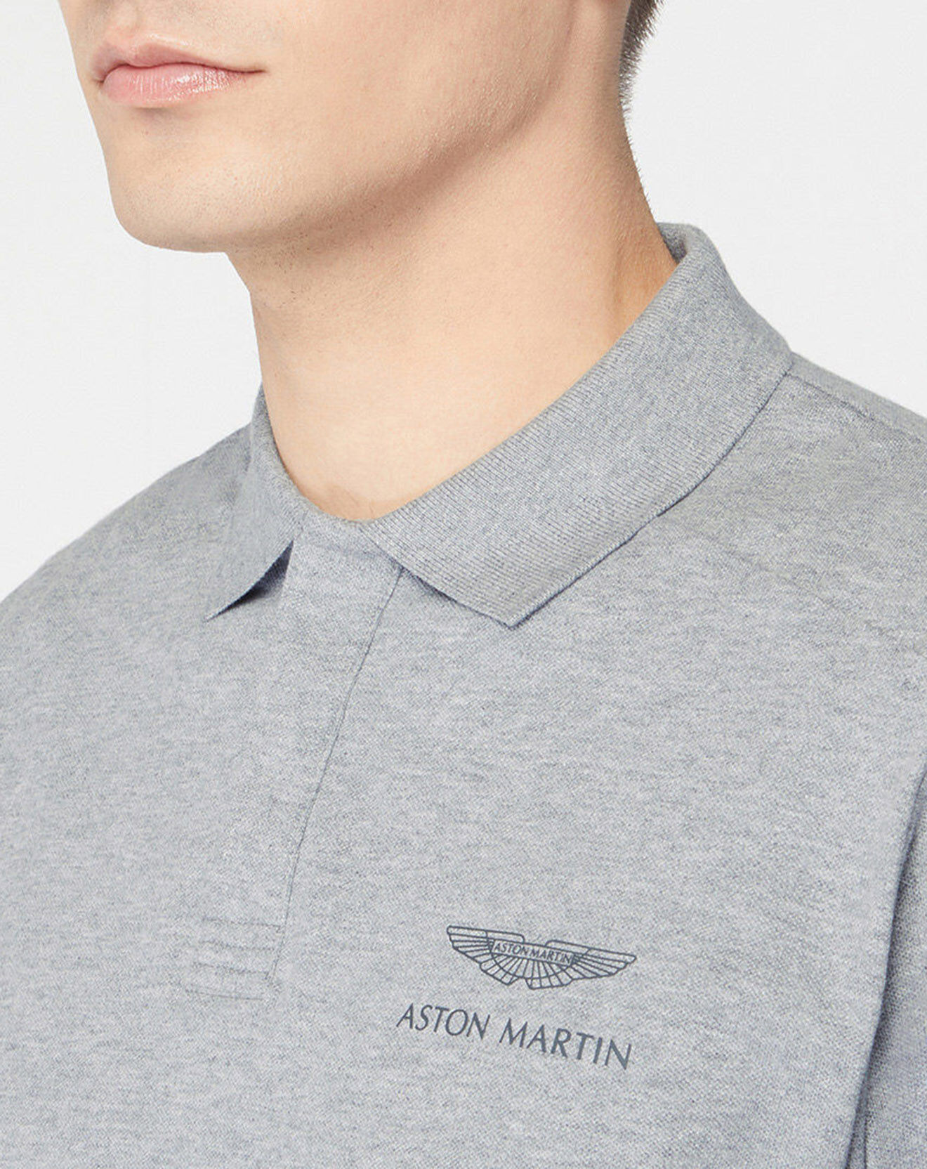 Hackett London Polo Regular Fit Aston Martin Racing gris chiné