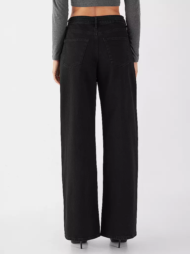 DAWN DENIM Jeans Wide Fit SUNNY schwarz