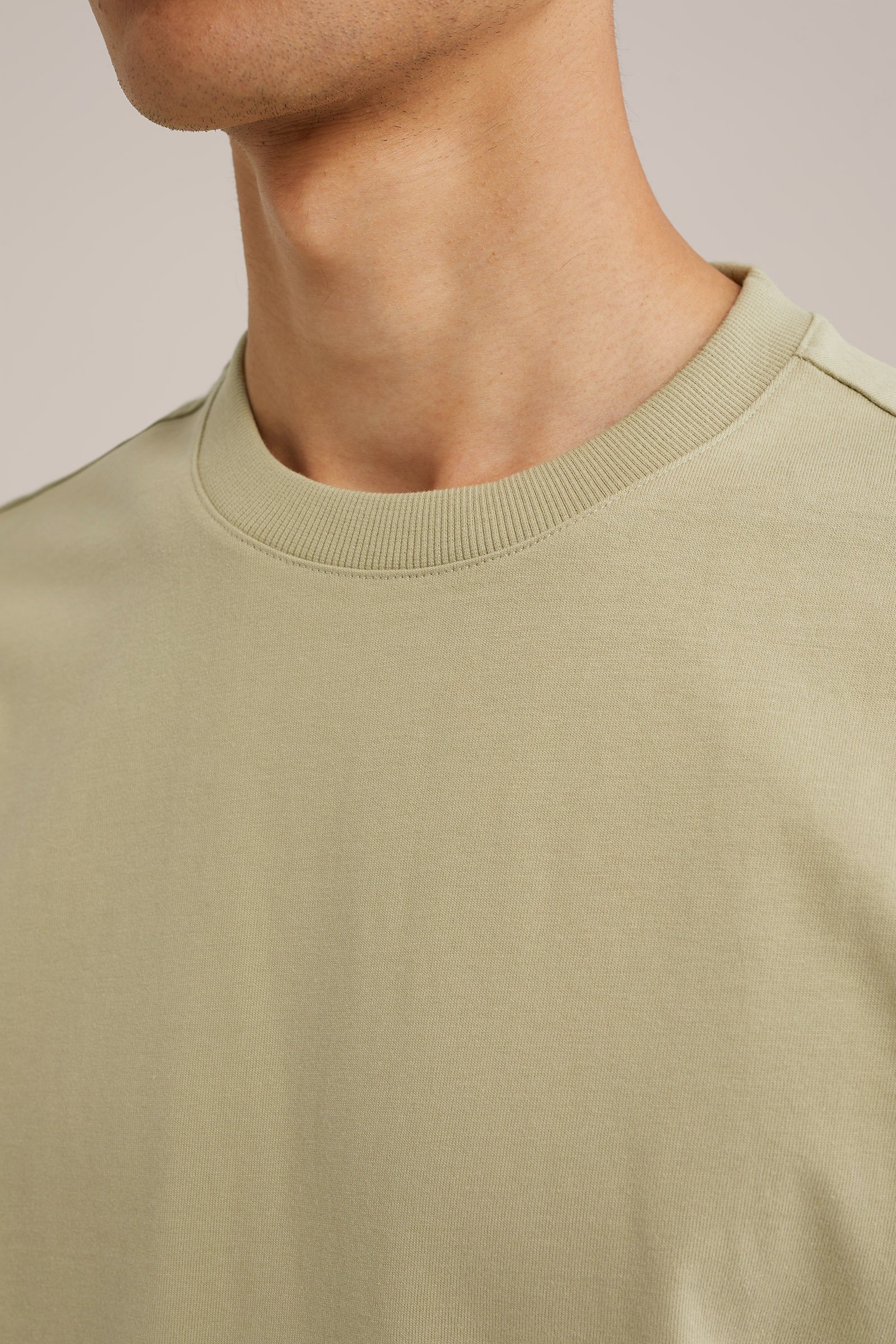 relaxed fit T-shirt WE Fashion Mosgroen