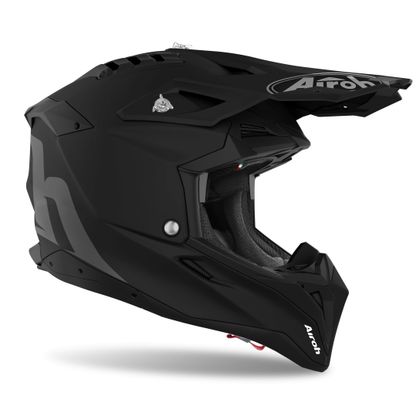 Casque cross Airoh AVIATOR 3 - COLOR - BLACK MATT 2023 - Noir / Blanc