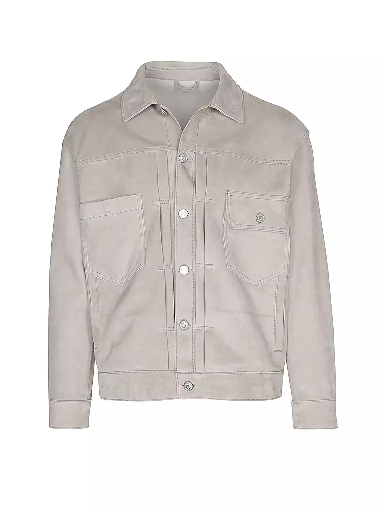 GIORGIO BRATO Lederjacke beige