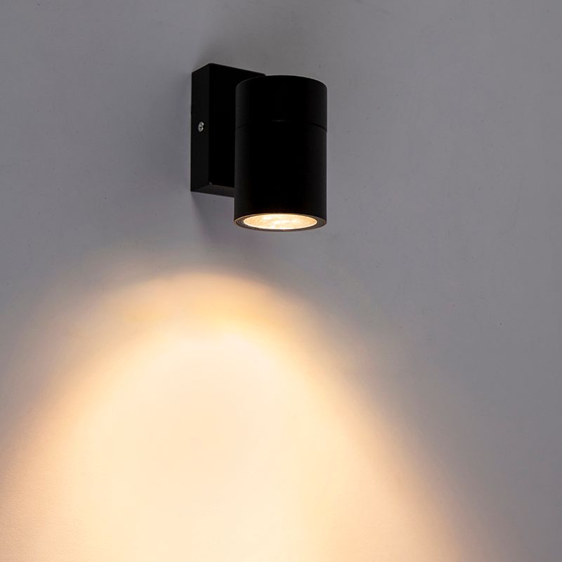 Smart buitenwandlamp zwart incl. WiFi GU10 IP44 - Solo