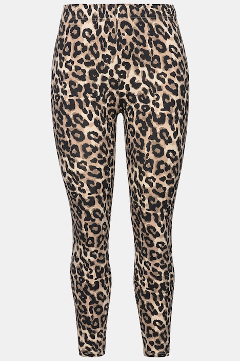 Leggings, High Waist, Tight Fit, Leo-Print