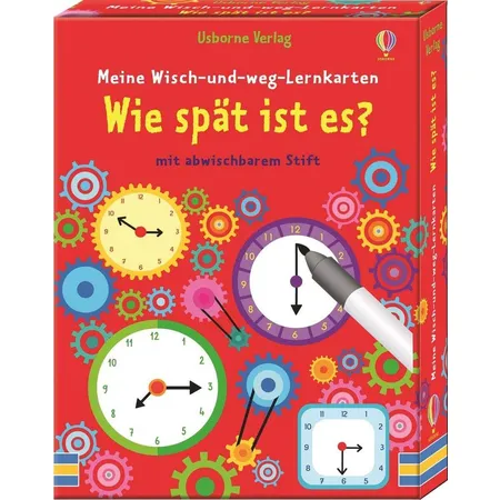 Usborne Verlag Meine Wisch-und-weg-Lernkarten: Wie spät ist es?