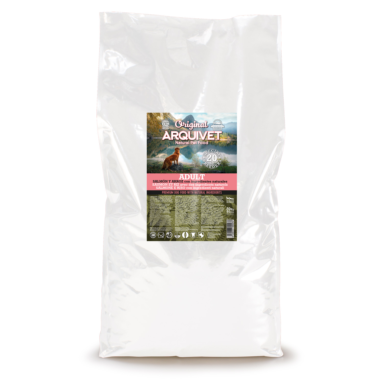 ARQUIVET DOG ORIGINAL - Salmão Adulto 20Kg