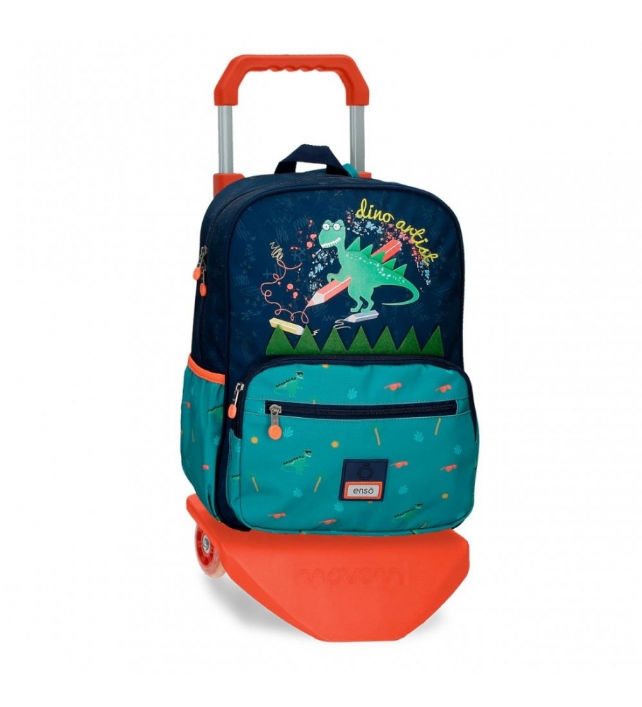 Mochila escolar Enso Enso Dino artista marinho