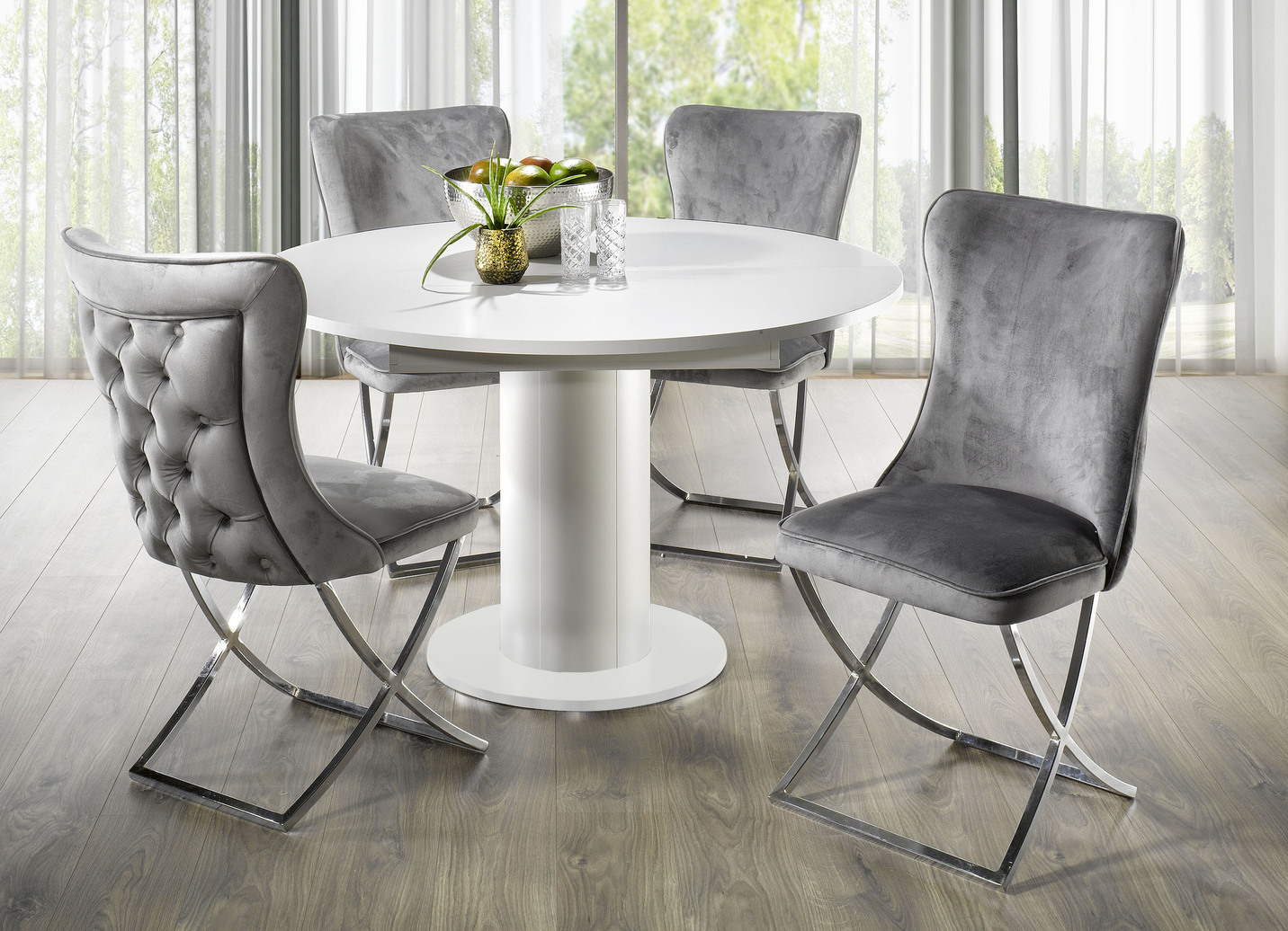 Trendige Esszimmer-Stühle, 2er-Set