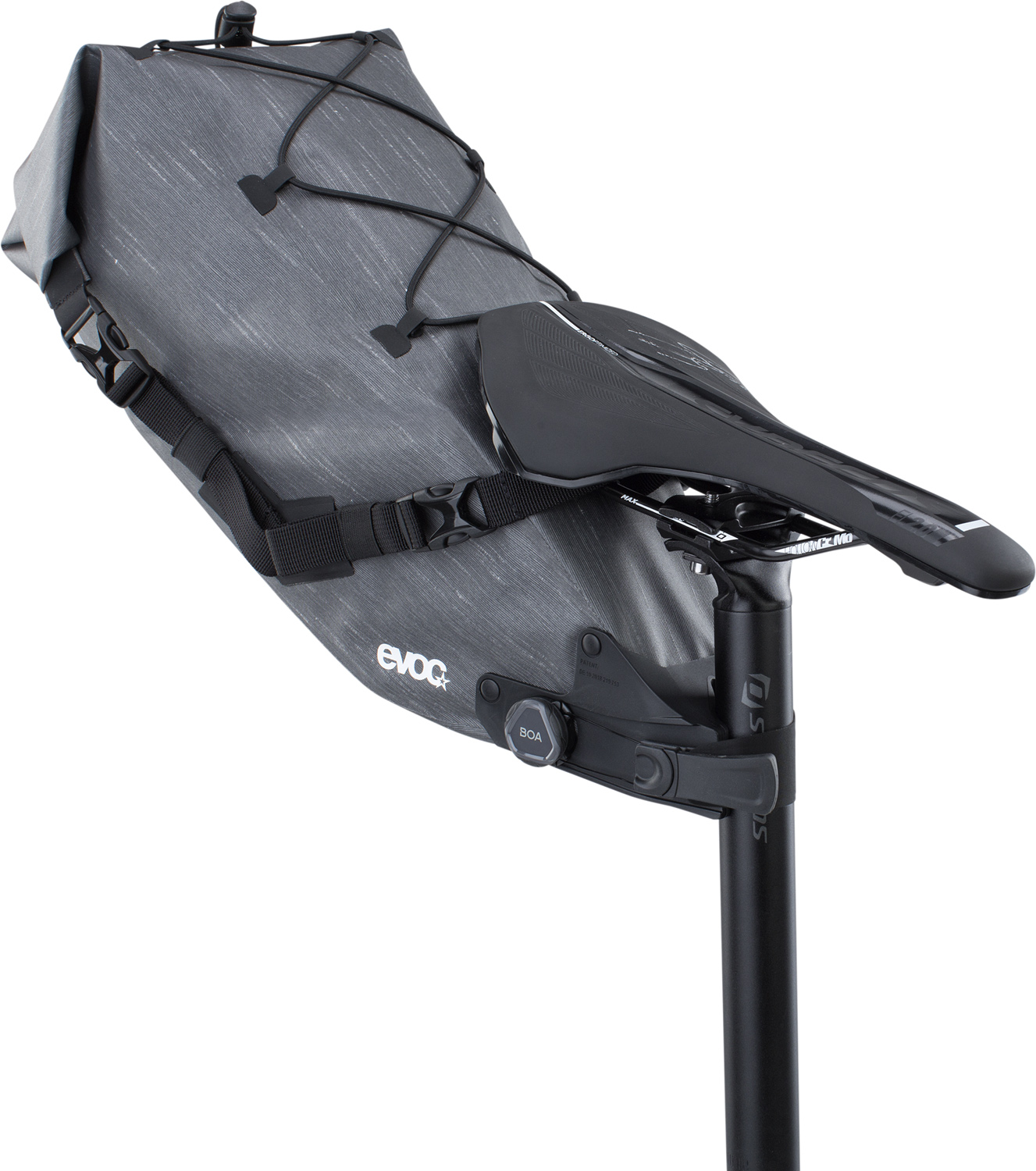 EVOC Seat Pack BOA WP Sadeltaske Carbongrå 8 L